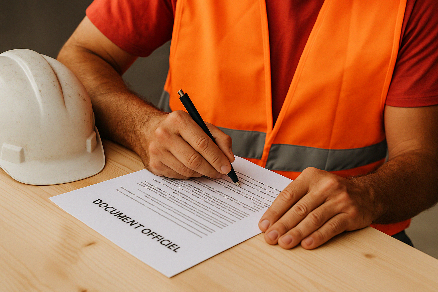 Signature de document après un contrôle de l’inspection du travail – accompagnement AP2C